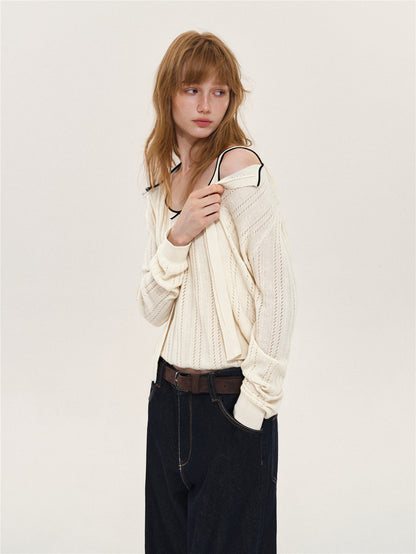 Asgony ASG26592 Wool-Blend Knit Two-Piece Set