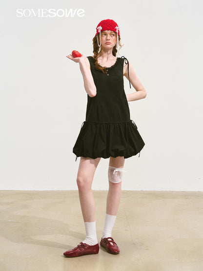SOMESOWE S2508112 Sleeveless puffy skirt