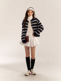 AsGony ASG24572 Stripe Cardigan(2color)