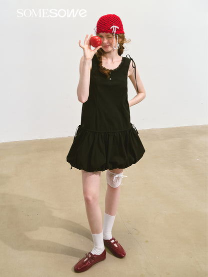 SOMESOWE S2508112 Sleeveless puffy skirt
