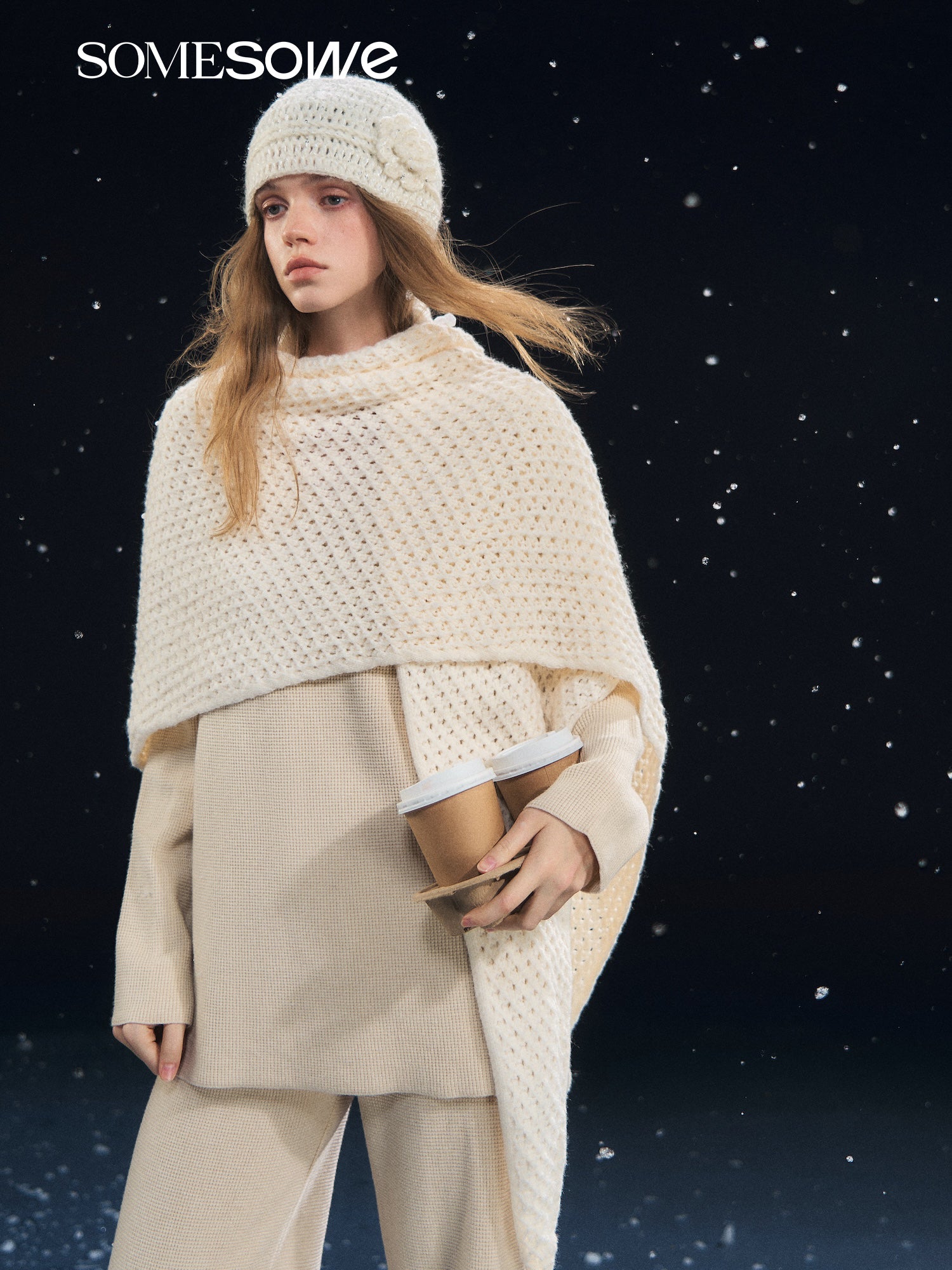 SOMESOWE S2508318 Waffle-knit suit