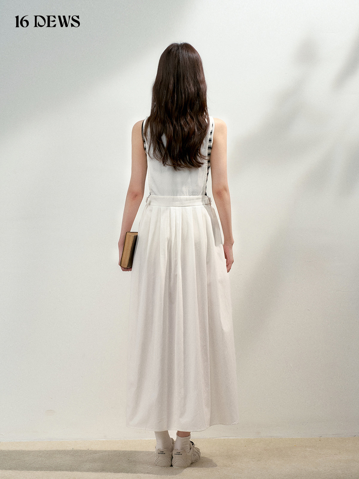 16DEWS 16D25131 Low waisted sleeveless vest dress