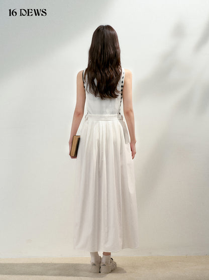 16DEWS 16D25131 Low waisted sleeveless vest dress