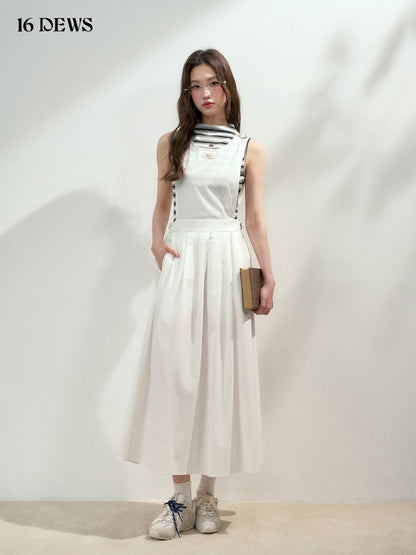 16DEWS 16D25131 Low waisted sleeveless vest dress