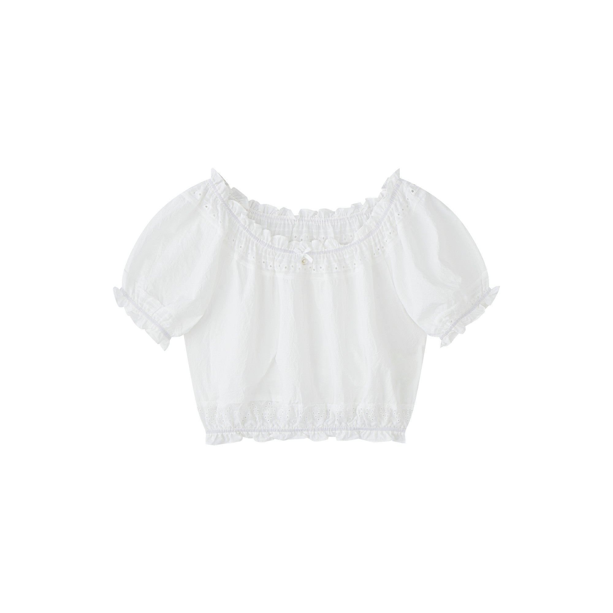16DEWS 16D25145&amp;16D25146 Off shoulder lace top + embroidered hollow skirt