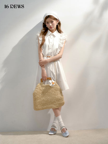 16DEWS 16D25189 Lace shirt dress
