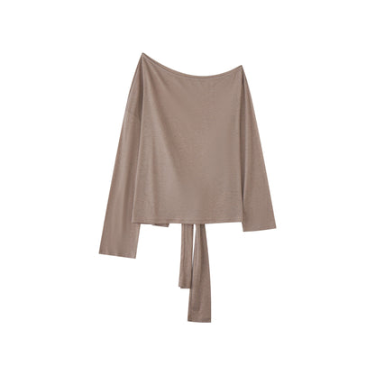 16DEWS 16D25198 Loose long sleeved top (2color)