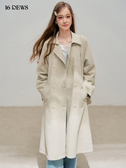 16DEWS 16D25292 Medium length silhouette windbreaker jacket (with shoulder bag)