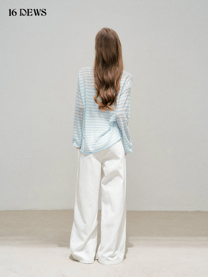 16DEWS 16D25305 Loose wide leg casual pants