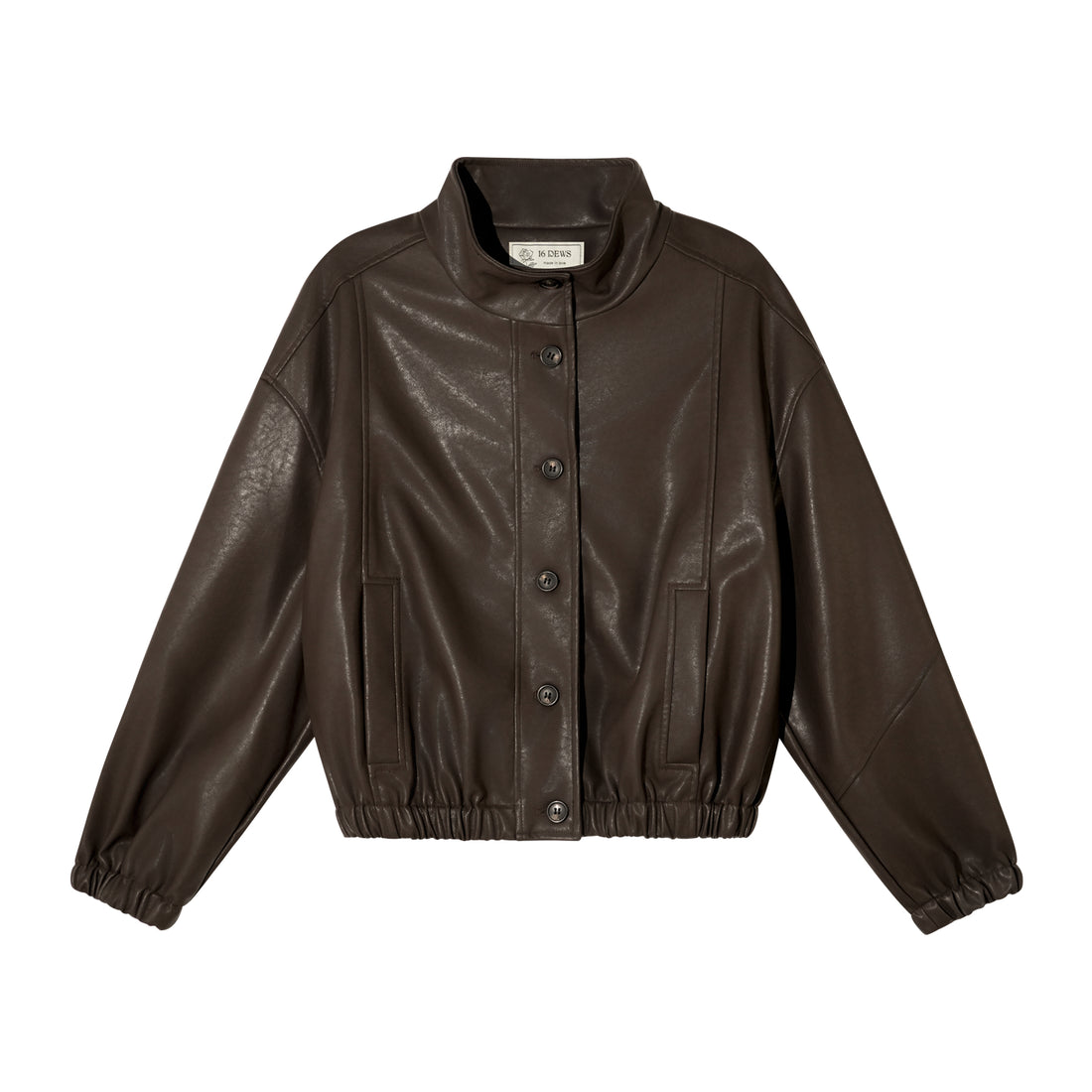 16DEWS 16D26001 Irregular semi high neck long sleeved slim fit dress