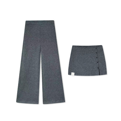 16DEWS 16D25450 High waisted wool casual pants