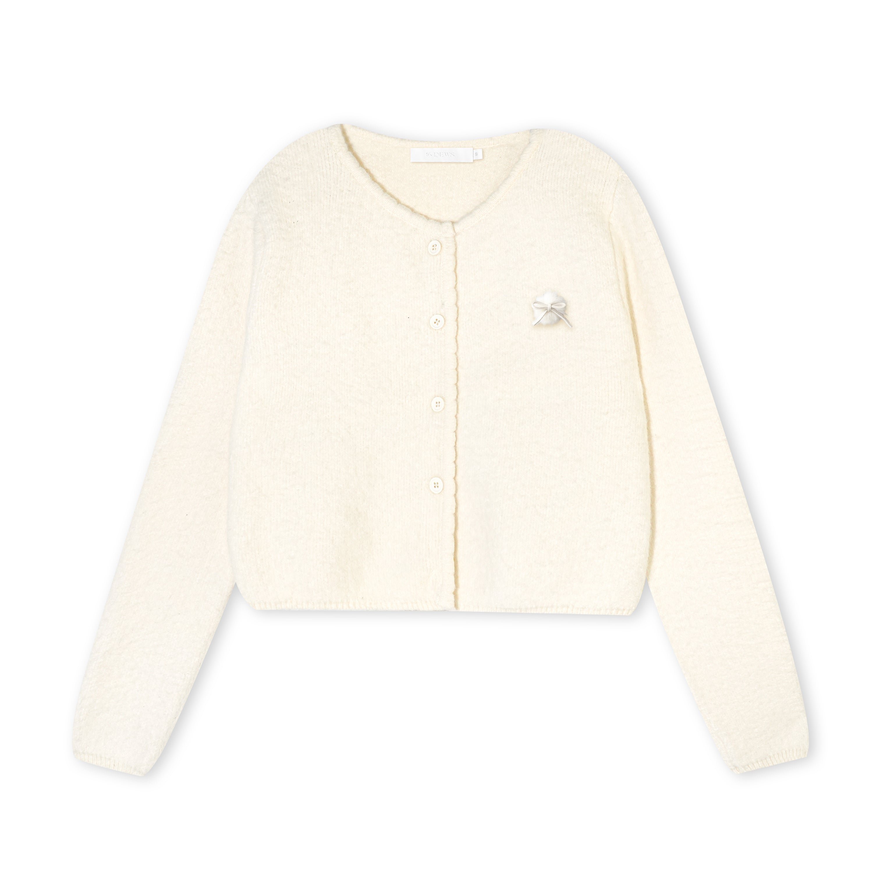 16DEWS 16D25454&amp;16D25455 Soft and sticky short knitted cardigan + shorts set