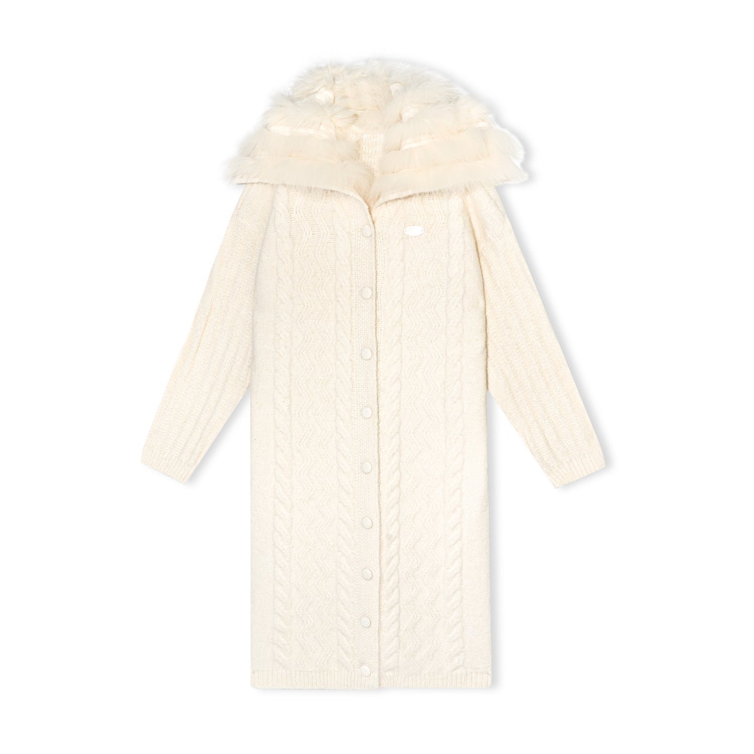 16DEWS 16D25457&amp;16D25458 Twisted knit long sweater cardigan