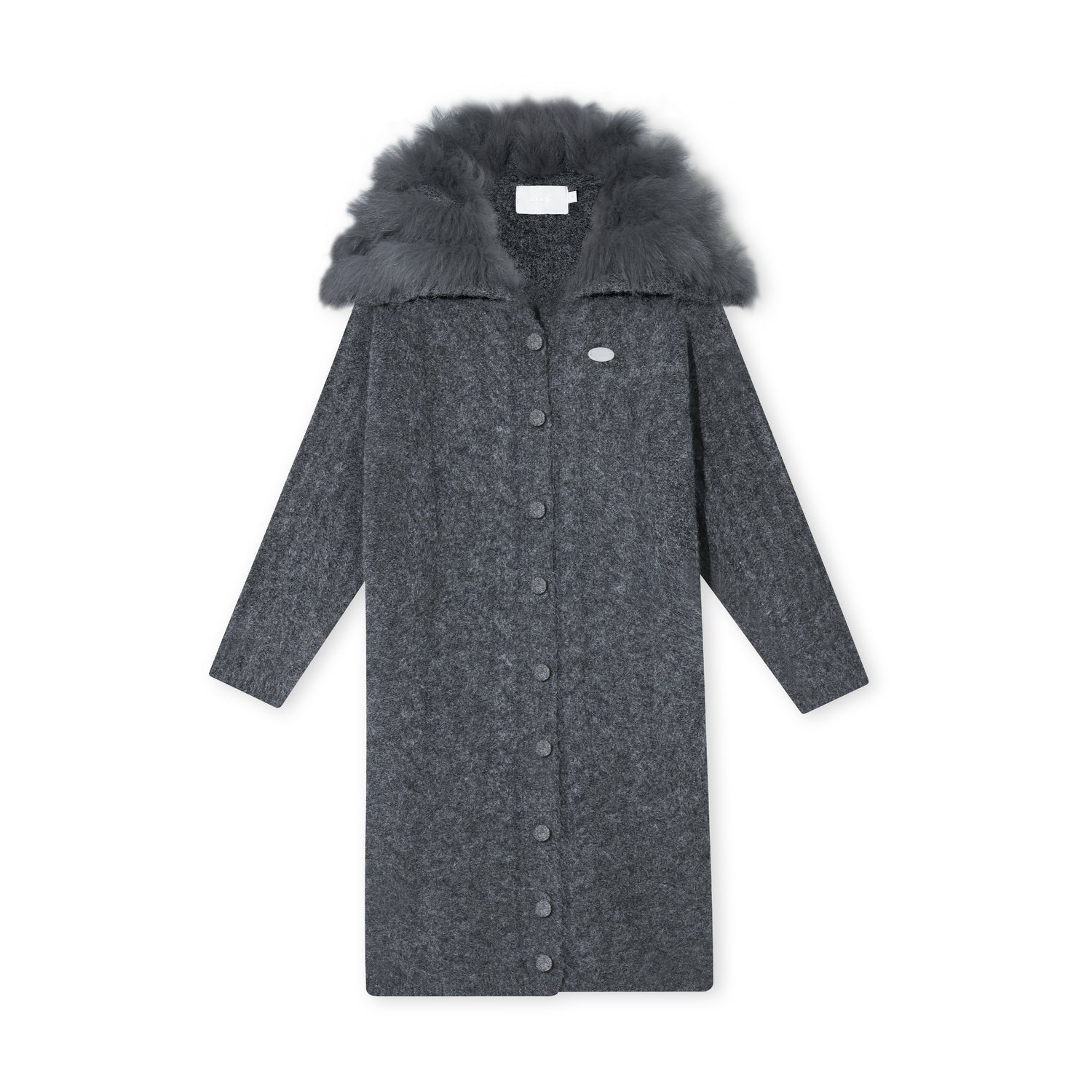 16DEWS 16D25457&amp;16D25458 Twisted knit long sweater cardigan