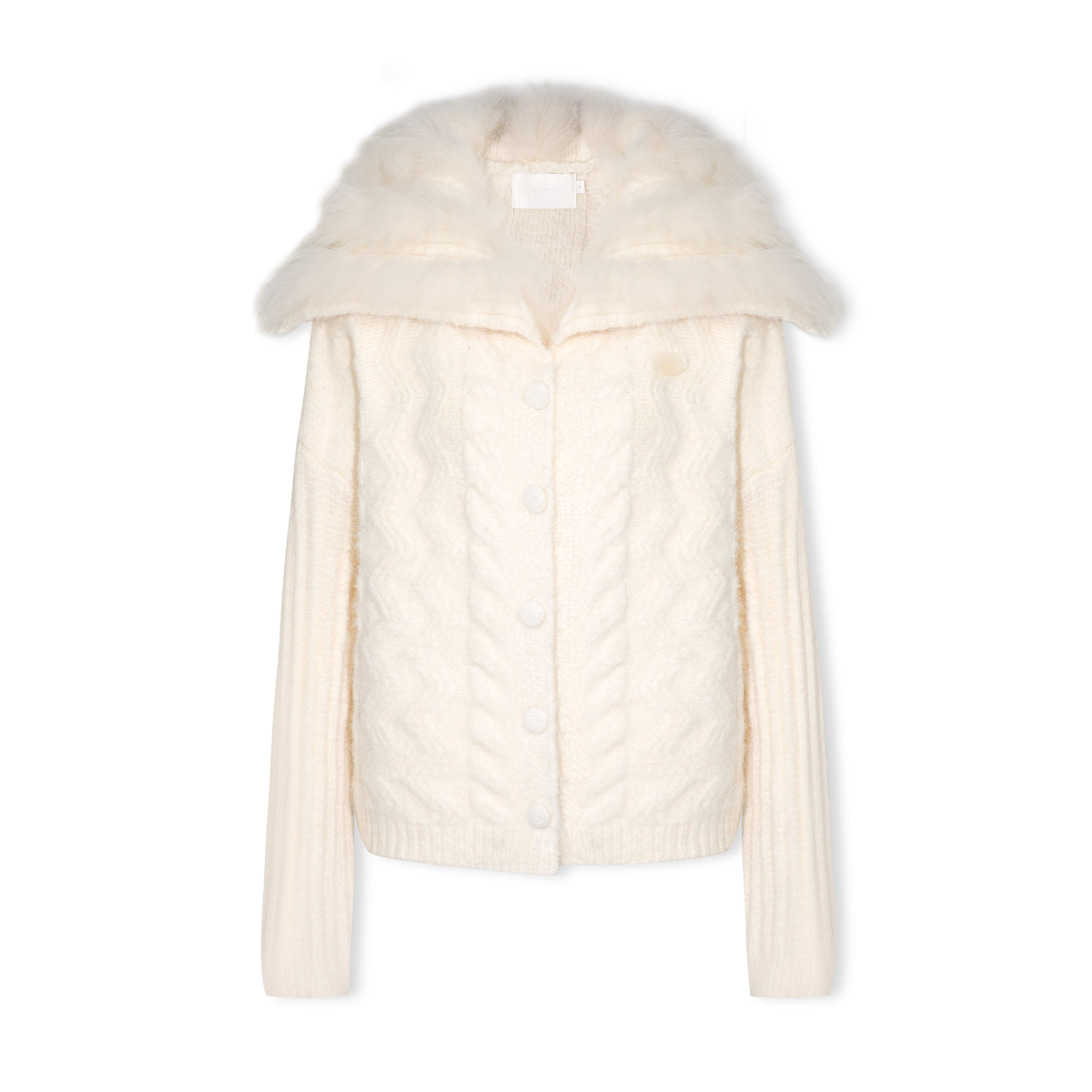 16DEWS 16D25457&amp;16D25458 Twisted knit long sweater cardigan