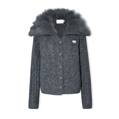 16DEWS 16D25457&amp;16D25458 Twisted knit long sweater cardigan