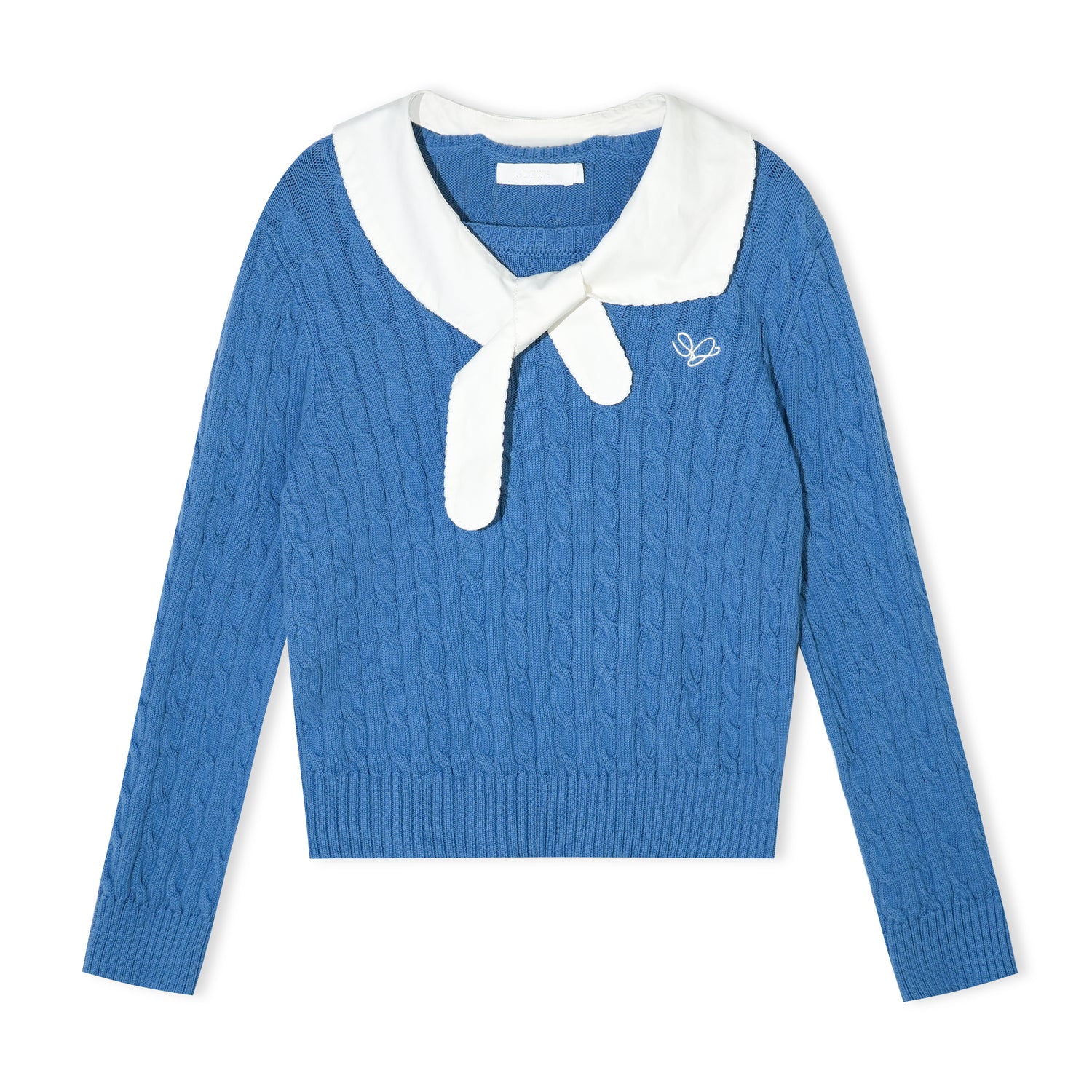 16DEWS 16D25479 Twisted texture pullover knitted top