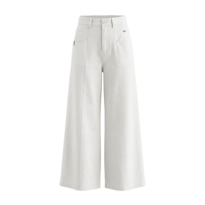 16DEWS 16D26079 Split design high waisted loose casual pants