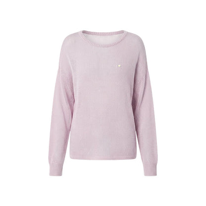 16DEWS 16D26086&amp;16D26087 Lyocell loose fitting pullover knitted sweater + skirt