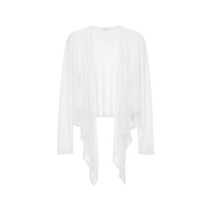 16DEWS 16D26341 Lightweight Layering Sheer Knit Cardigan
