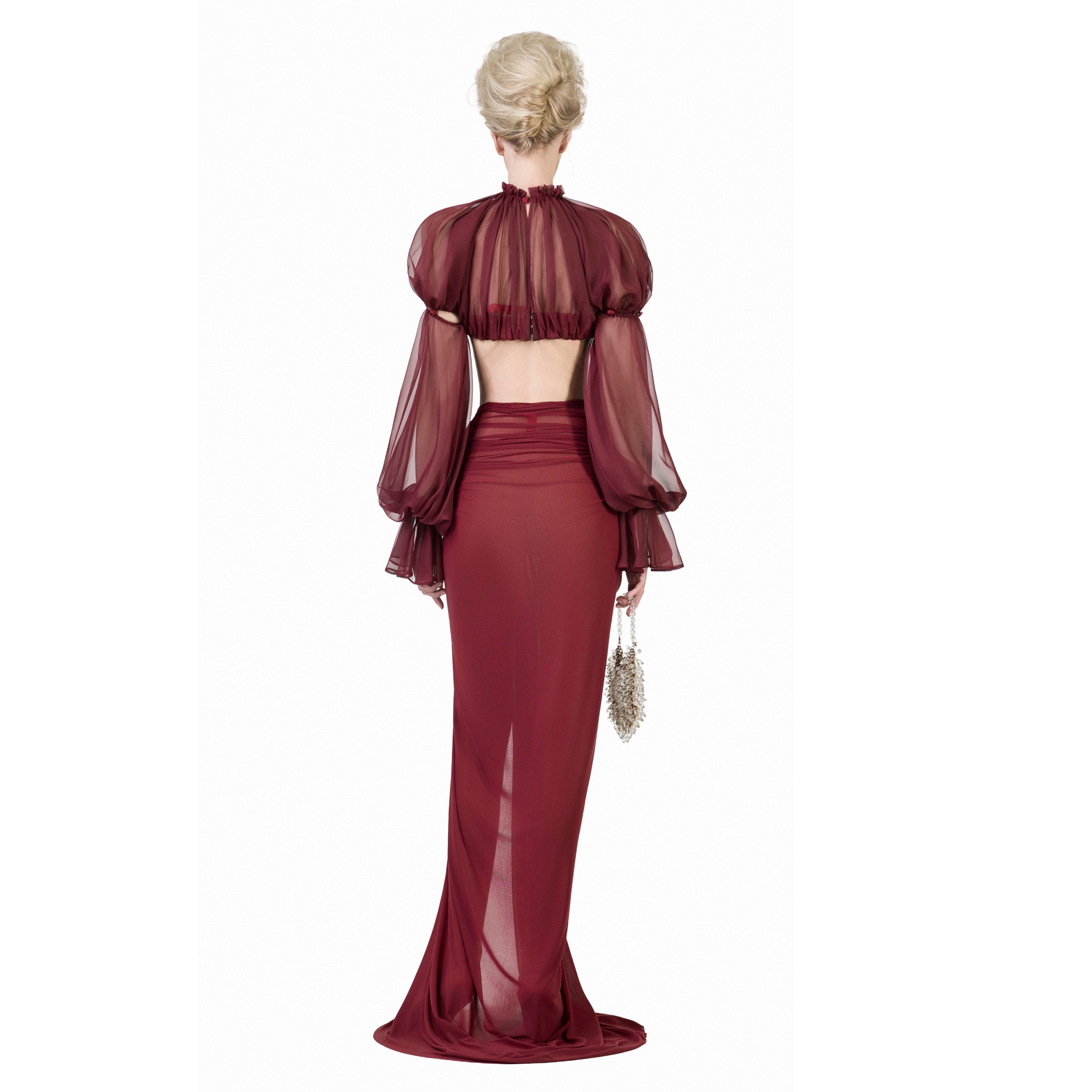 FFSD SHADE TOP &amp; SHADOW SKIRT-RED