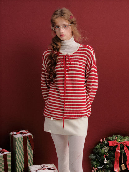 16DEWS 16D25472 Strap design pullover knitted top