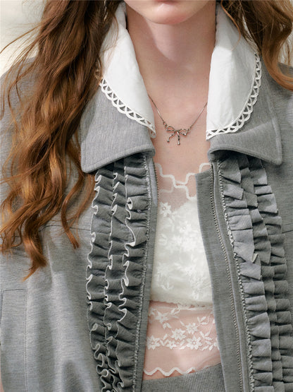 16DEWS 16D26102&amp;16D26103 Air layer short jacket jacket + skirt