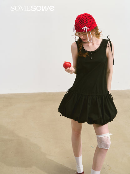 SOMESOWE S2508112 Sleeveless puffy skirt
