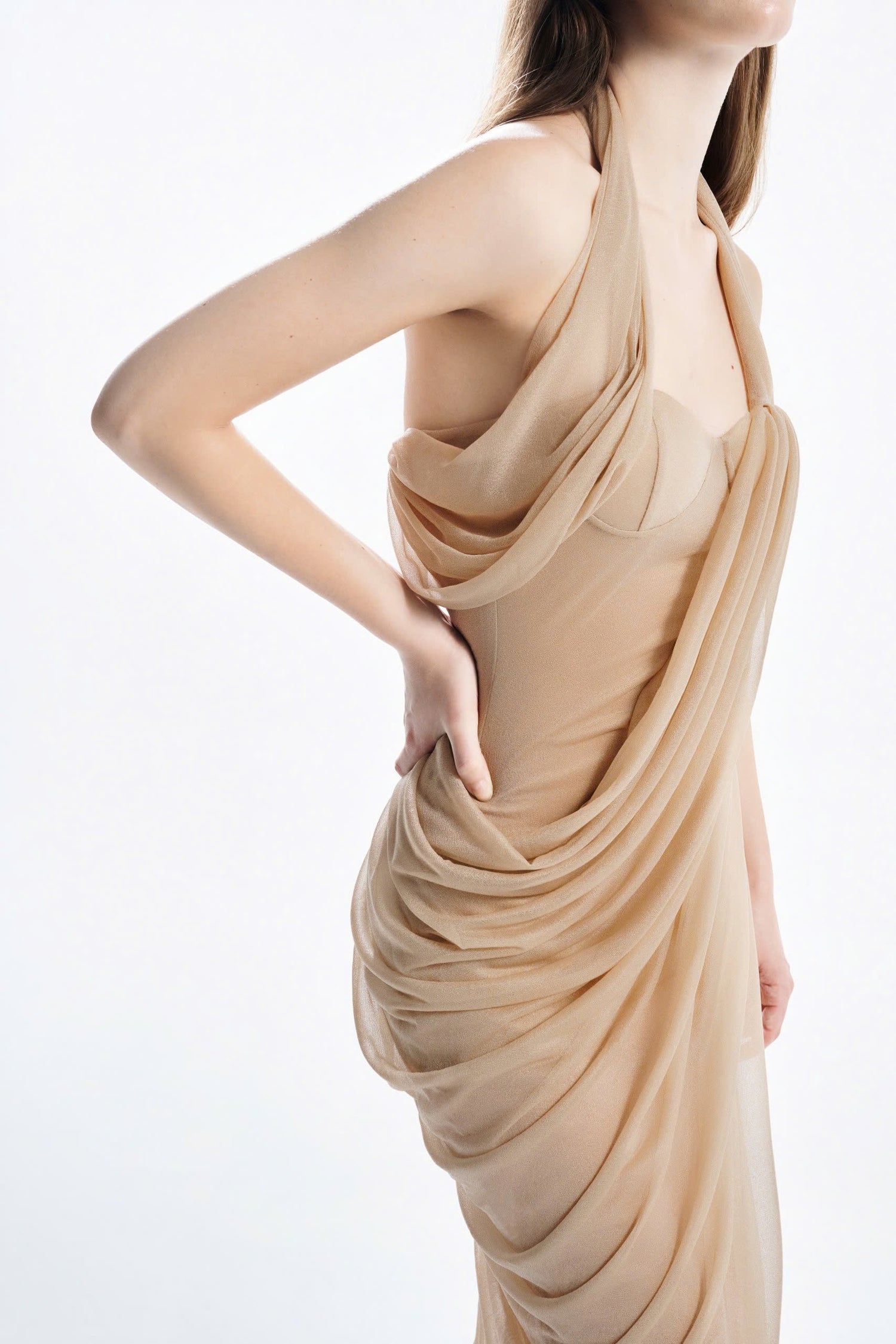 MUST HAVE Unique Structured Midi Dress