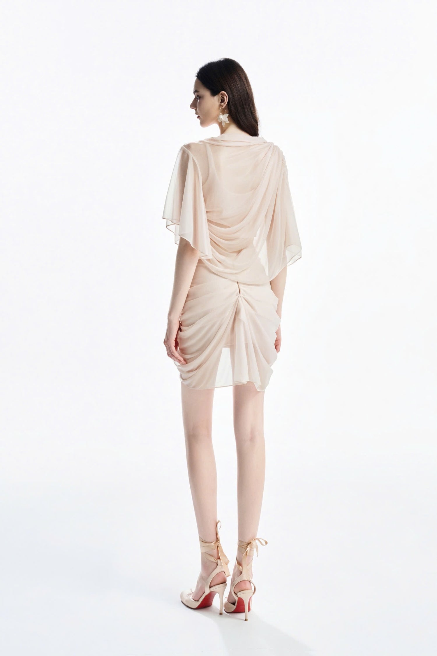 MUST HAVE Custard Reversible Top &amp; Wrap Mini Skirt