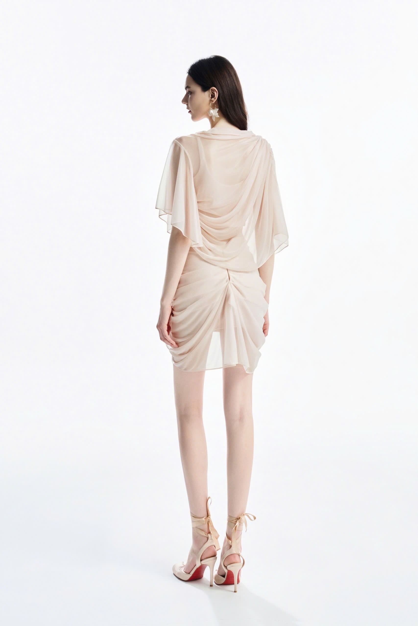 MUST HAVE Custard Reversible Top &amp; Wrap Mini Skirt