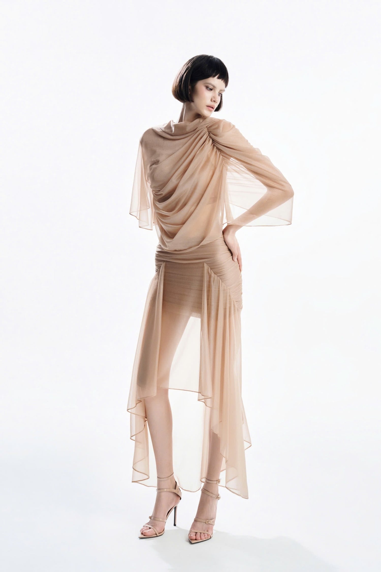 MUST HAVE Custard Reversible Top &amp; High-waisted Midi Skirt