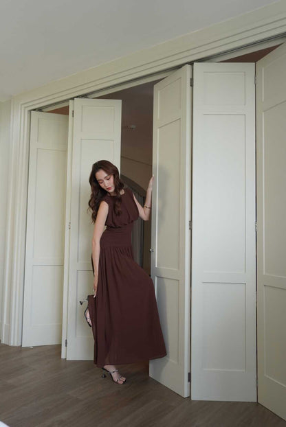 TC.store Long chiffon dress (2color)