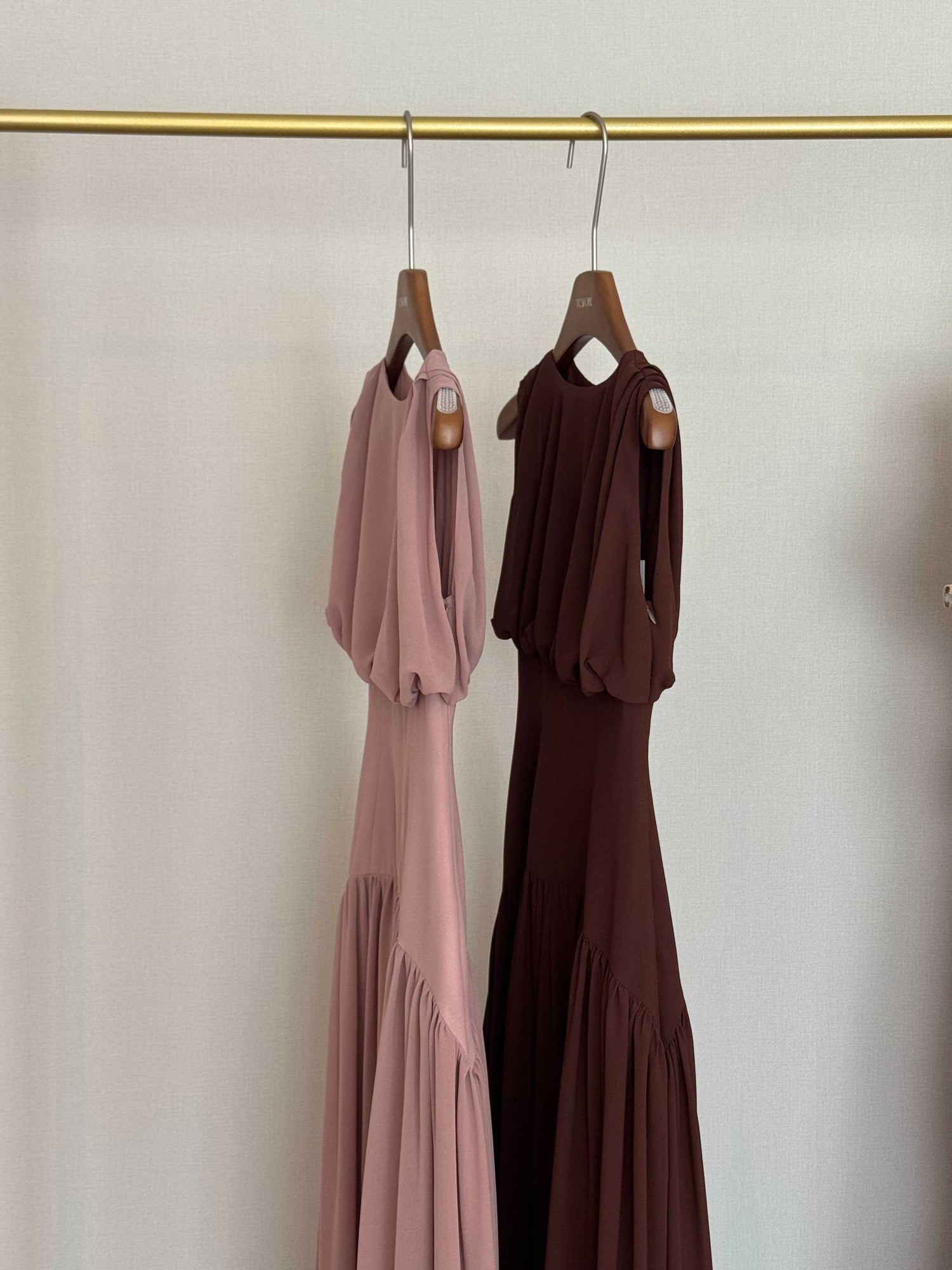 TC.store Long chiffon dress (2color)