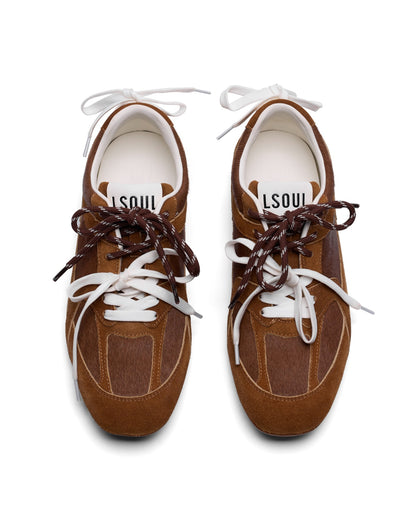 LSOUL BOW SNEAKER (BROWN)