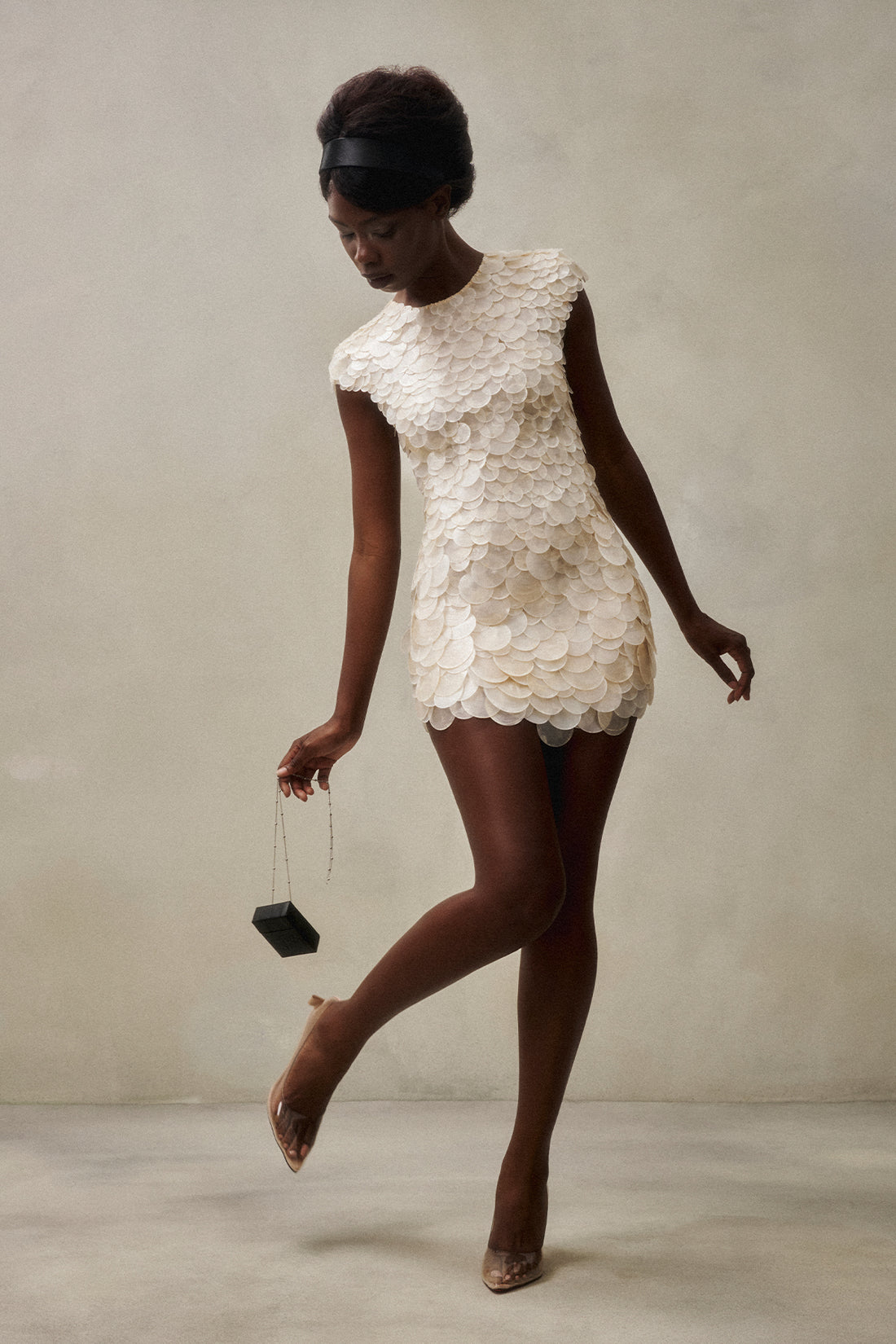 DATT GEM SHELL MINI DRESS
