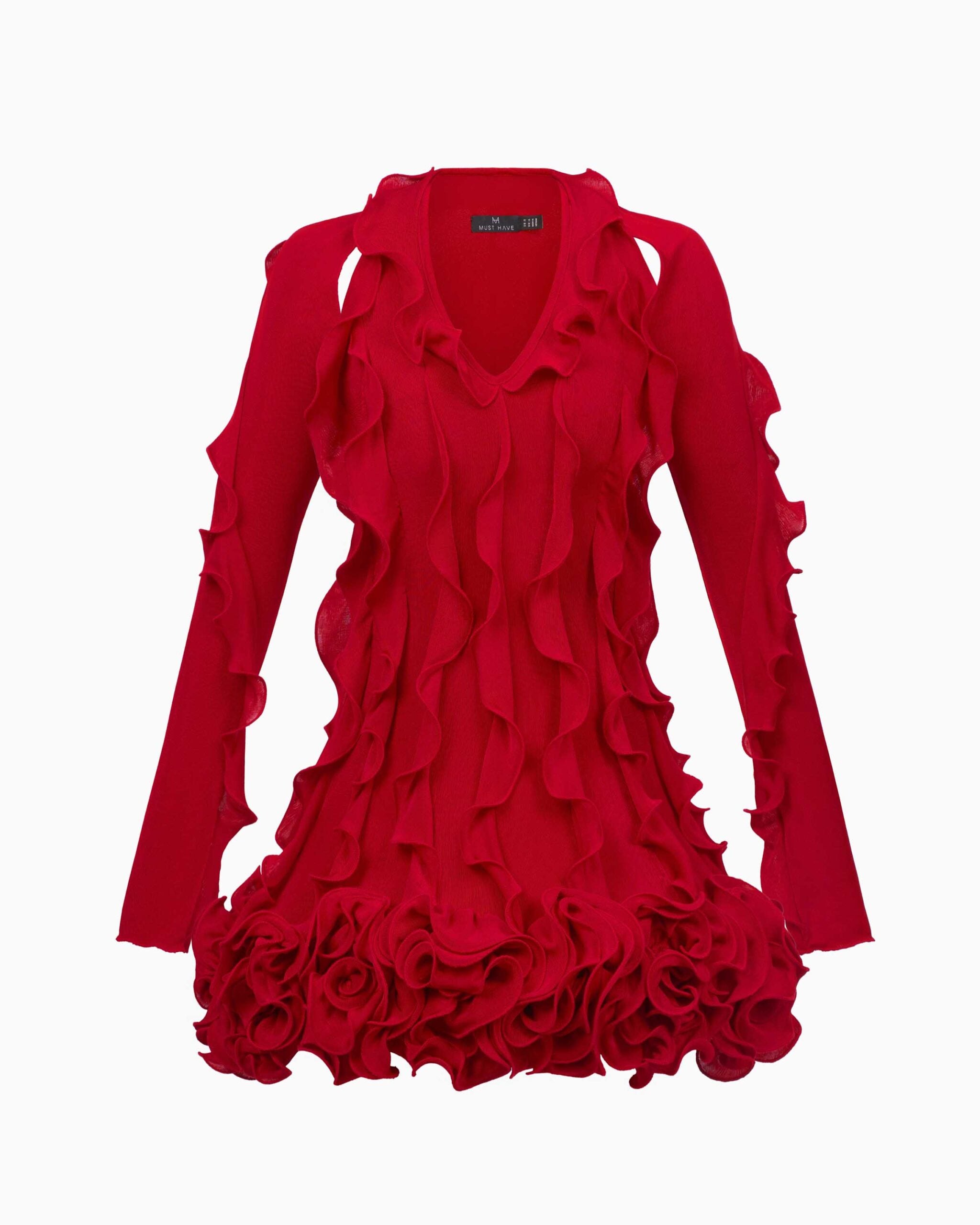 MUST HAVE Vase-shaped floral mini dress