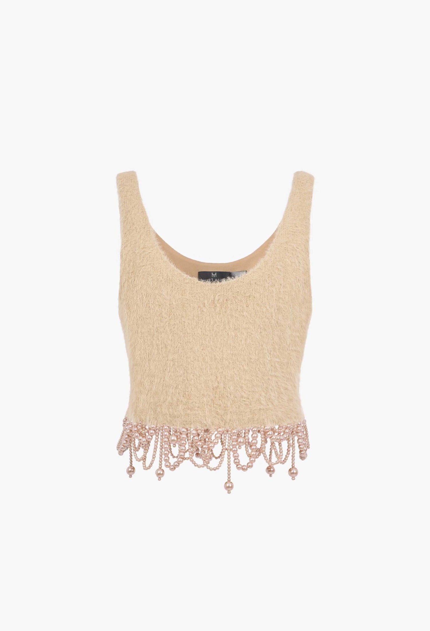 MUST HAVE Pearl fringe nude beige set (Seperate)