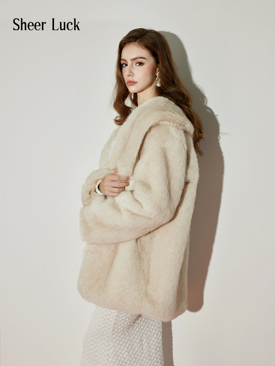 SHEERLUCK Cassie Eco eco-friendly fur coat