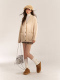 AsGony ASG24529 Hoodie Cardigan(2color)