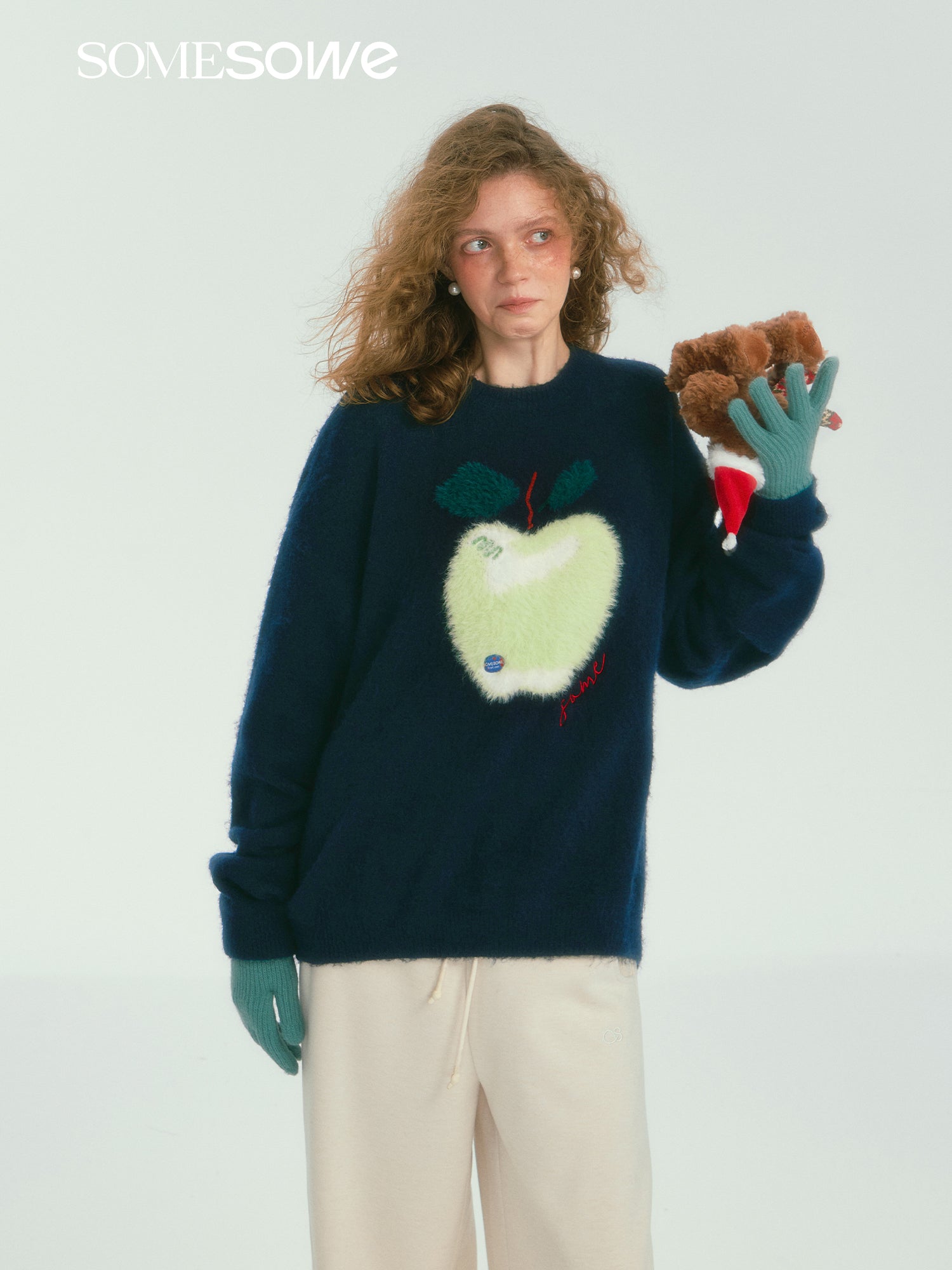 SOMESOWE S2407277 Fun Apple cloud sweater