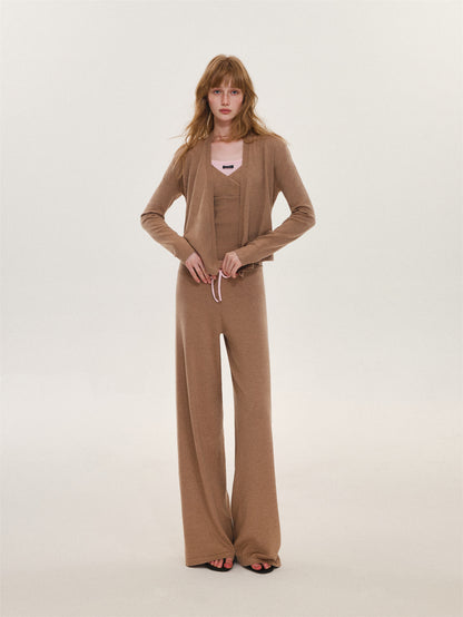 Asgony ASG26636&amp;ASG26637&amp;ASG26638 Faux-Layered Knit Set