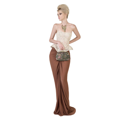 FFSD NANKA CORSET (BEIGE) &amp; SHADOW SKIRT (BROWN)