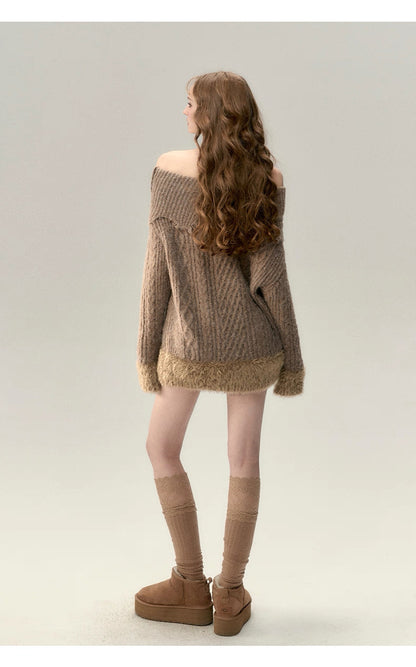 VIA PITTI V23DK338Pitti off-shoulder sweater