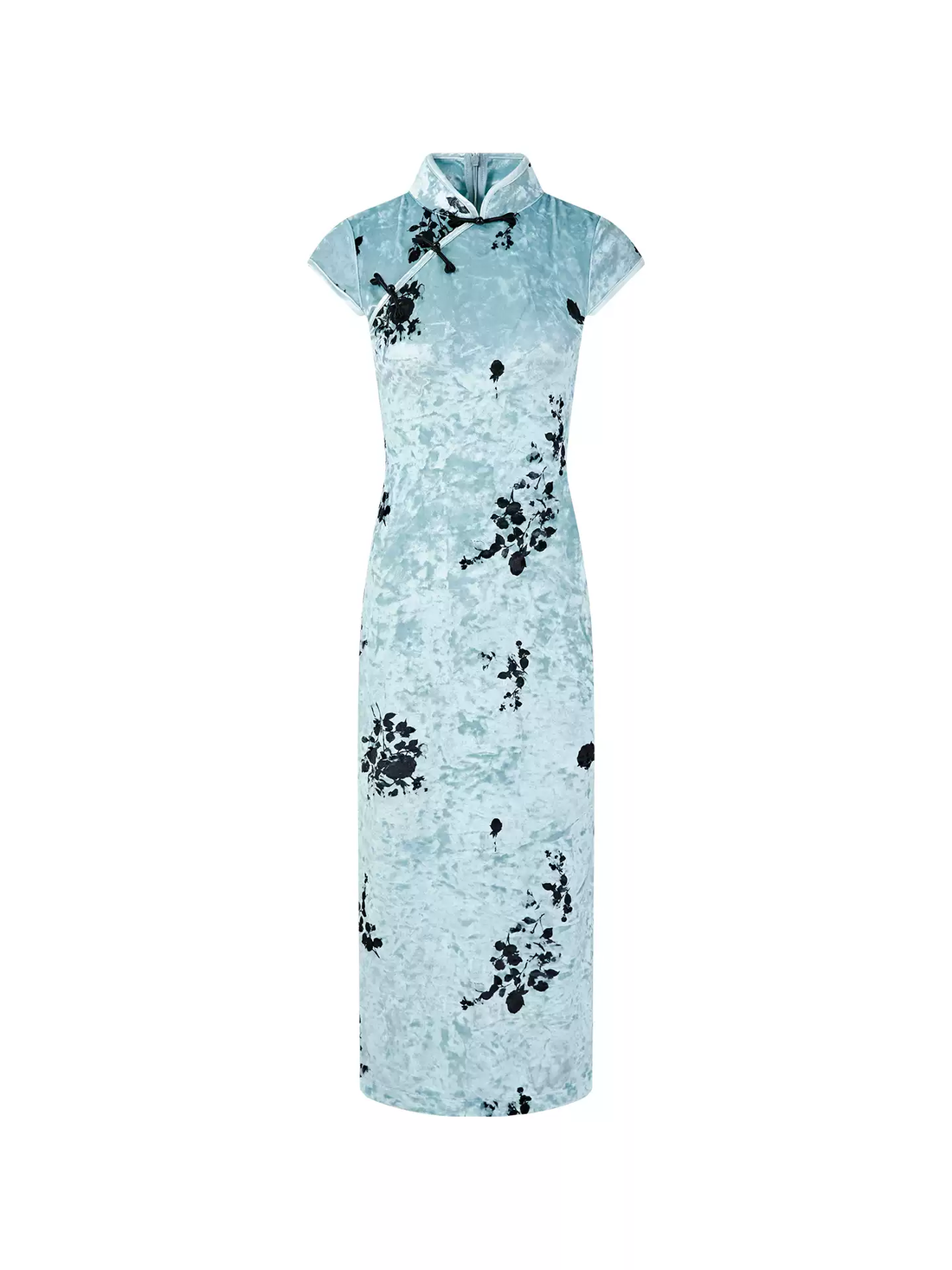 FIND YA WINGS Jade Green Mandarin Midi Cheongsam