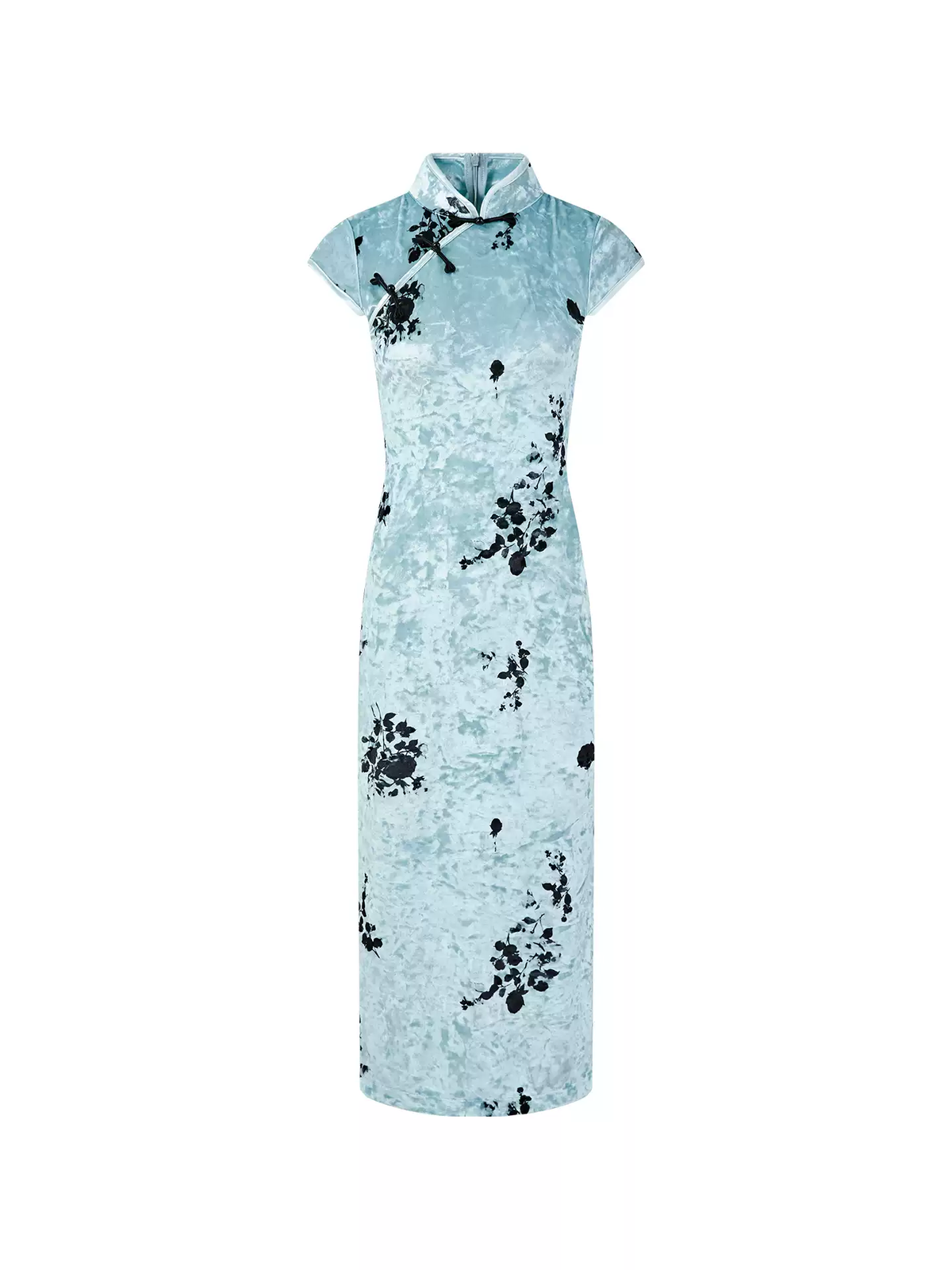 FIND YA WINGS Jade Green Mandarin Midi Cheongsam