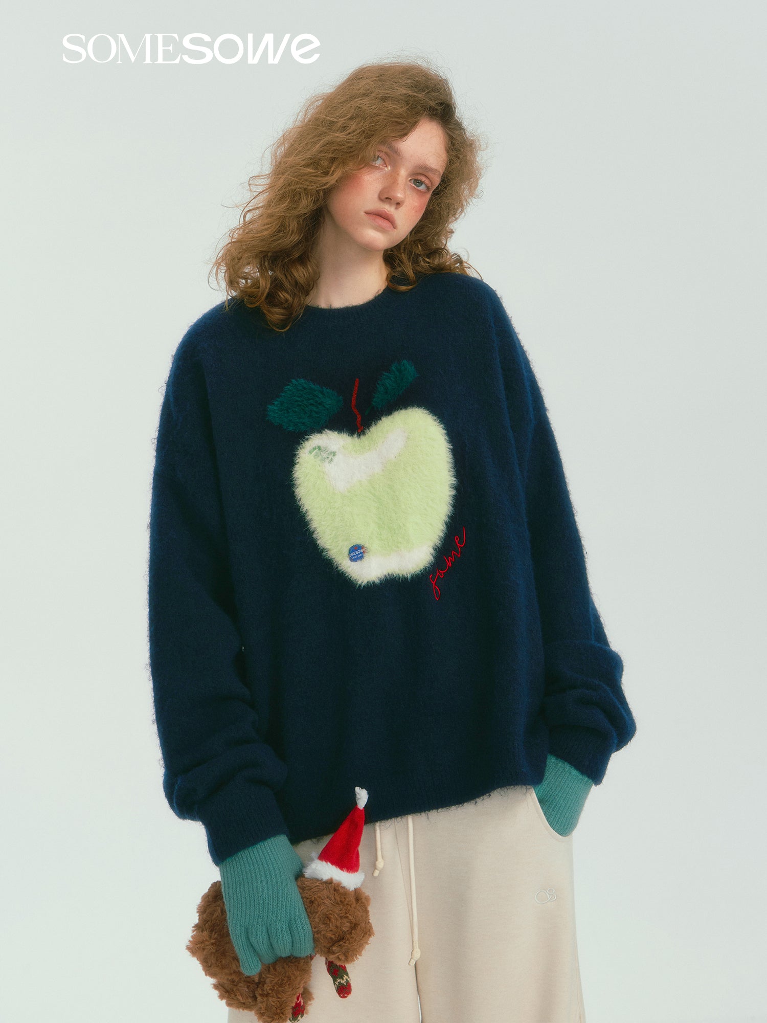 SOMESOWE S2407277 Fun Apple cloud sweater