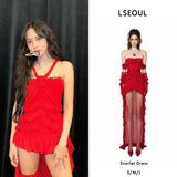 LSEOUL [Star Style] SCARLET DRESS