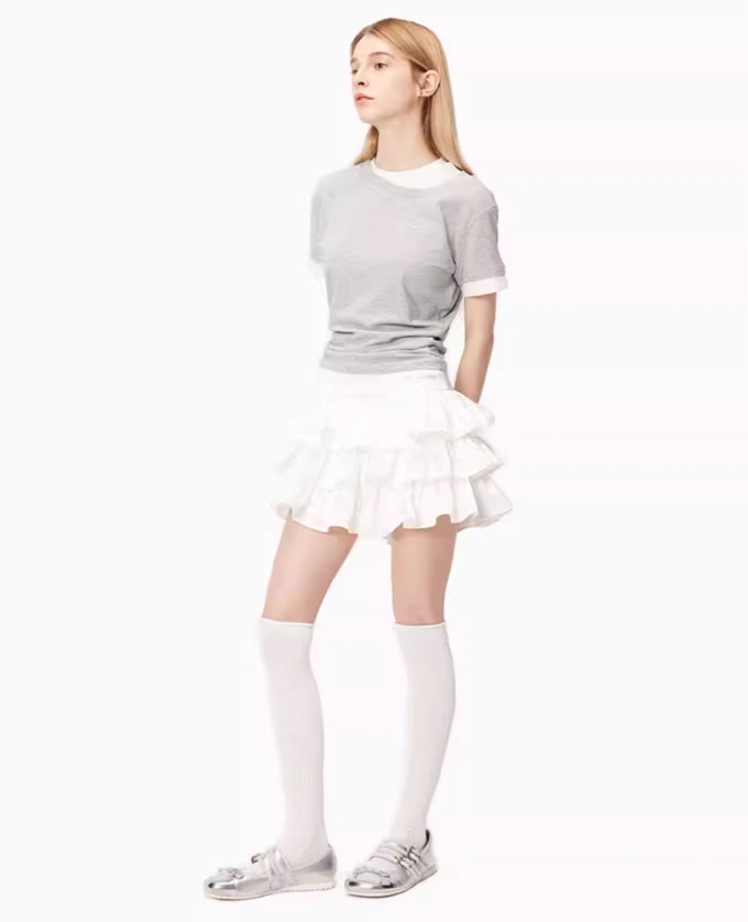 ANN ANDELMAN Cake Mini Skirt(2color)