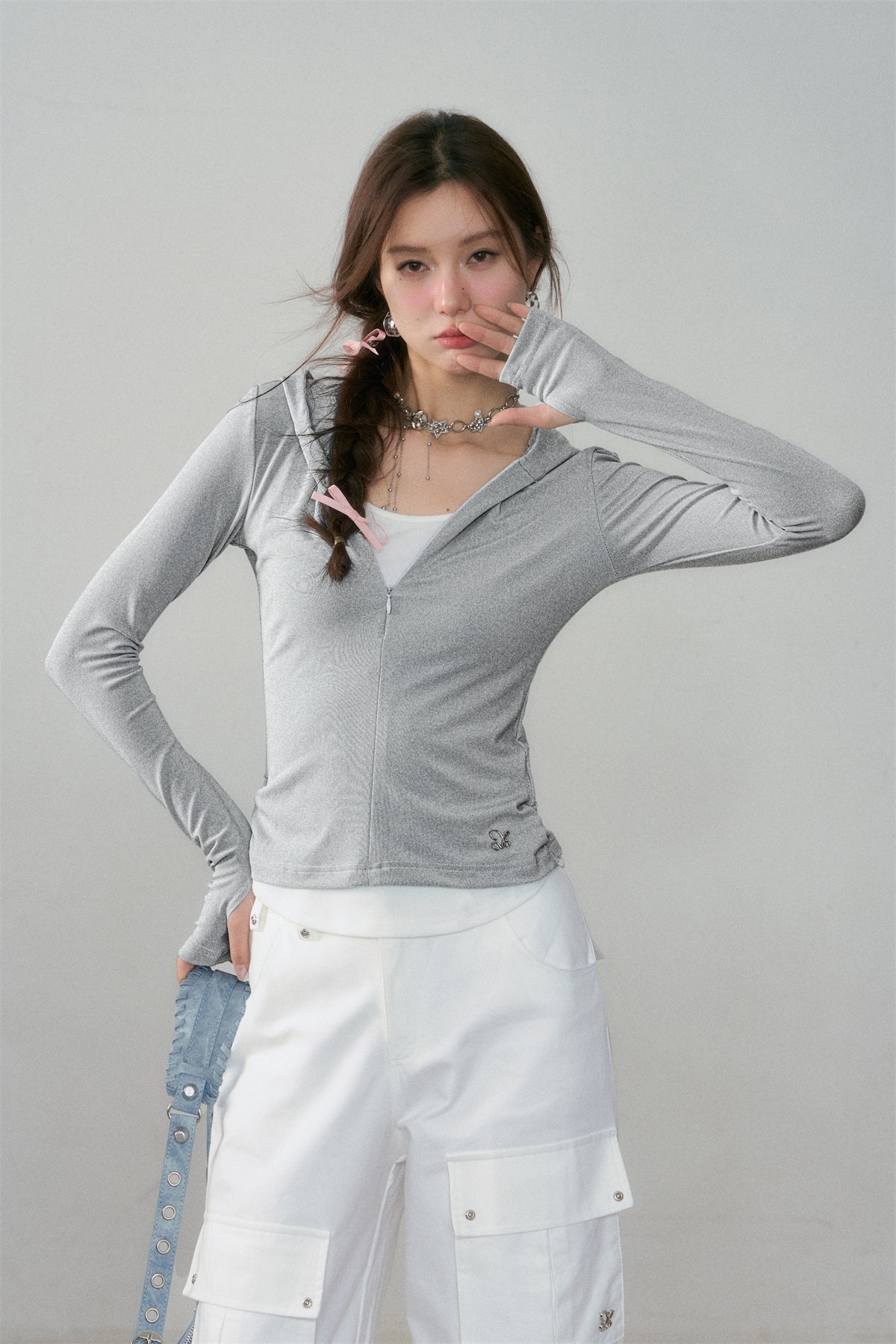 ASGONY Hoodie Slim Top(3color)